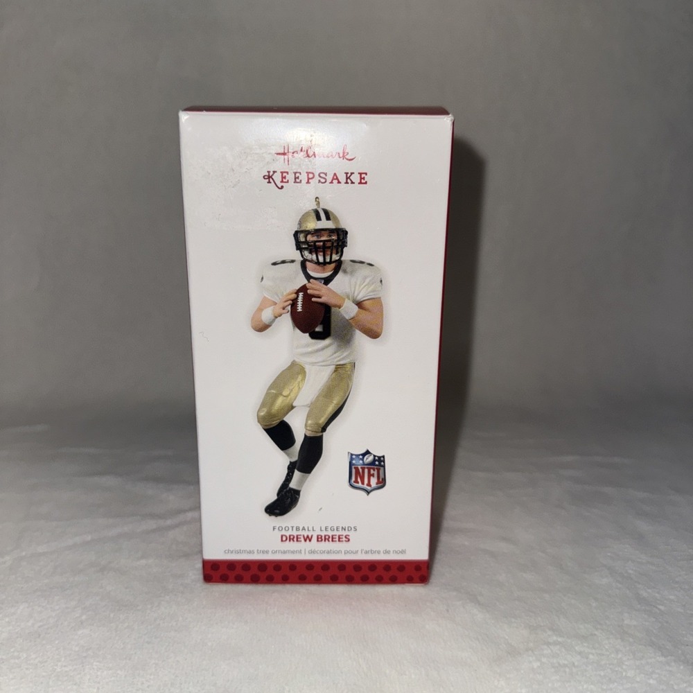 Hallmark Ornament 2013 DREW BREES‎ Football Legends #19 NEW ORLEANS SAINTS-NEW